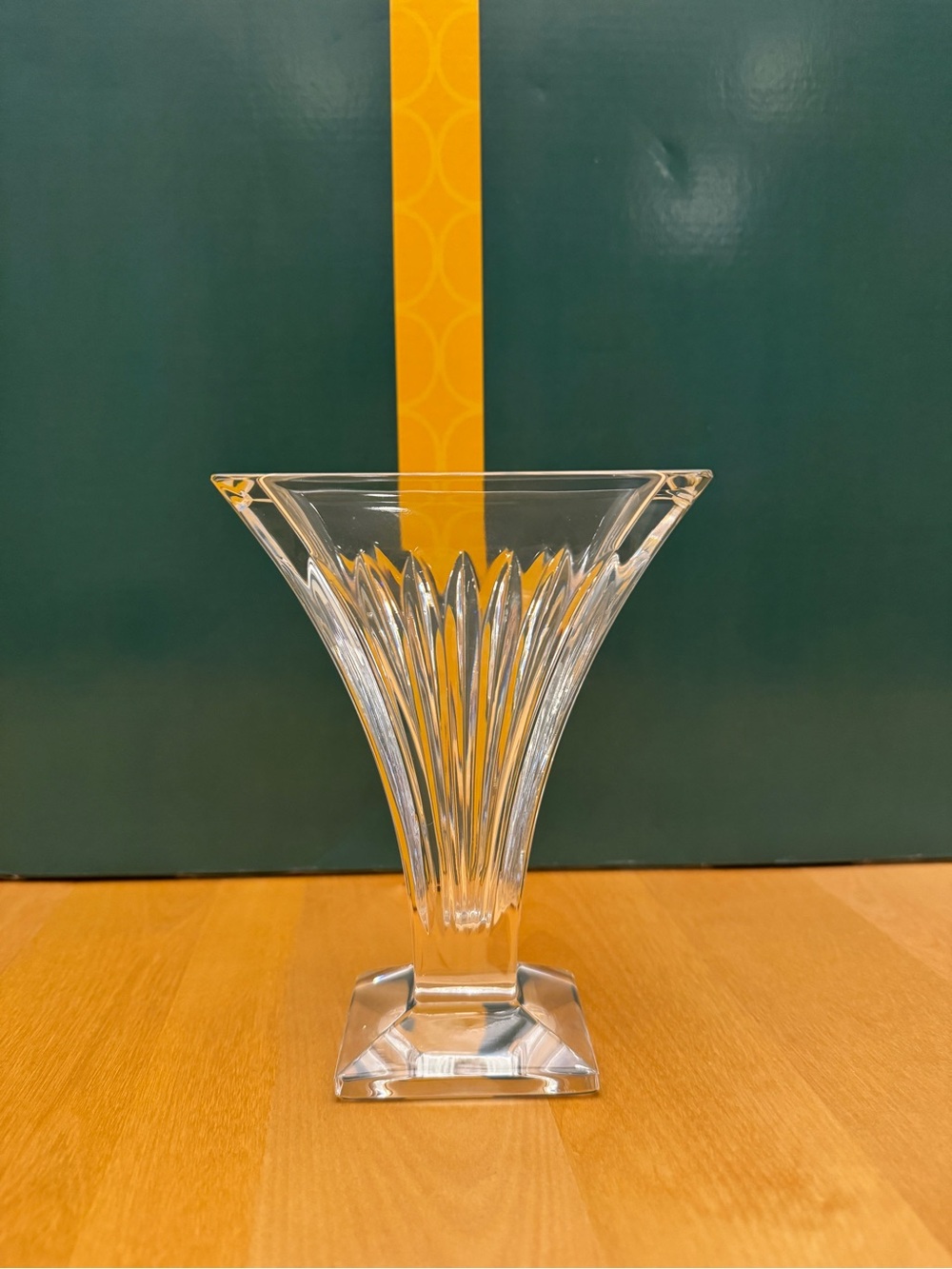 Waterford Crystal Clear Fluted Fan Vase
